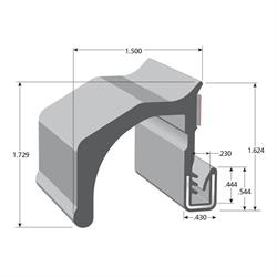 Peel and Stick Fender Flare Illustrated with Dimensions